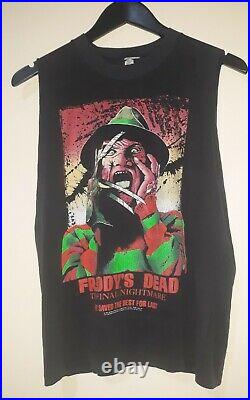 1991 Vintage Freddys Dead Kreuger A Nightmare on Elm Street Jason Horror Tshirt