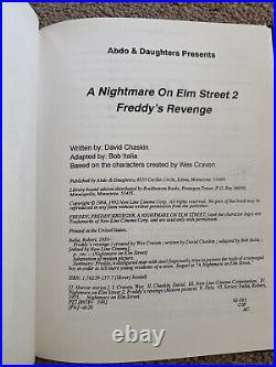 1992 A Nightmare On Elm Street 2 Freddy's Revenge Italia Abdo EXCELLENT