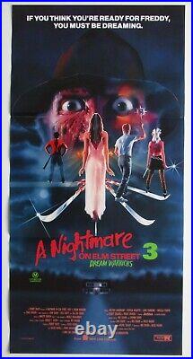 A NIGHTMARE ON ELM STREET 3 1987 Orig Australian daybill movie poster horror