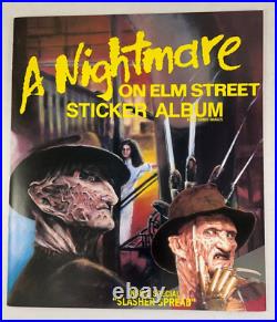 A NIGHTMARE ON ELM STREET ALBUM STICKER SET with ALBUM by Comic Images 1984