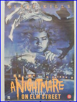 A NIGHTMARE ON ELM STREET (ROLLED) uk video shop film poster