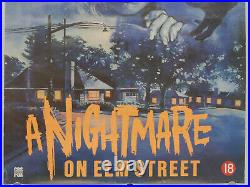 A NIGHTMARE ON ELM STREET (ROLLED) uk video shop film poster