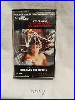 A NIGHTMARE ON ELM STREET Soundtrack Cassette Tape (1 Crack)