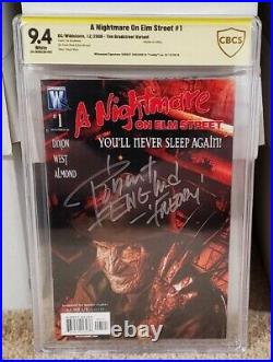A Nightmare On Elm Street 1 CBCS 9.4 Signed by Robert Englund DC Like CGC
