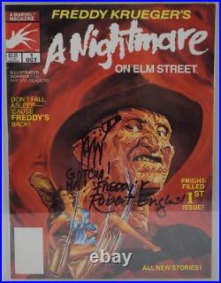 A Nightmare On Elm Street #1 Marvel 1989 Cgc 8.5 Robert Englund Signed
