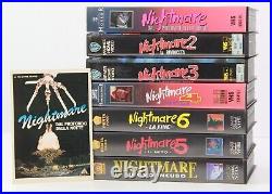 A Nightmare On Elm Street Complete Collection Rare VHS Tapes