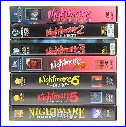 A Nightmare On Elm Street Complete Collection Rare VHS Tapes