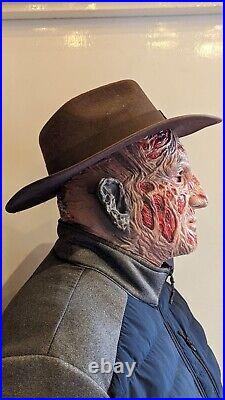 A Nightmare On Elm Street Deluxe Freddy Krueger Mask With Fedora Hat