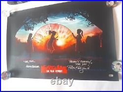 A Nightmare On Elm Street Mondo Print Poster Signed Robert Englund Coa Signature
