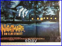 A Nightmare On Elm Street Original 1984 Quad Poster Wes Craven Graham Humphreys