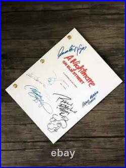 A Nightmare On Elm Street memorabilia Movie Script Johnny Depp Autographed