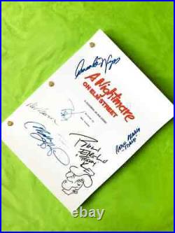 A Nightmare On Elm Street memorabilia Movie Script Johnny Depp Autographed