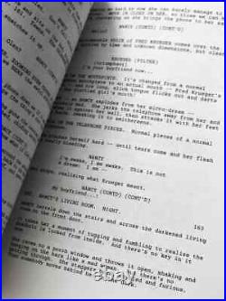 A Nightmare On Elm Street memorabilia Movie Script Johnny Depp Autographed