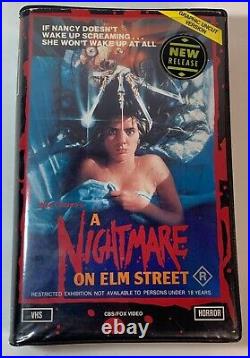 A Nightmare on Elm Street 1986 VHS Horror Graphic Uncut Version RARE CBS Video