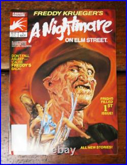 A Nightmare on Elm Street #1 & #2 Comics Book Complete Run Marvel Magazine 1989