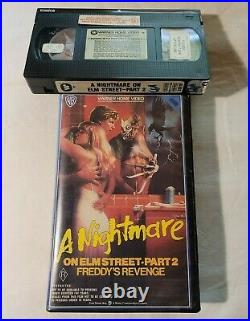 A Nightmare on Elm Street 2 VHS 1985 Horror Robert Englund WB Video (Ex-Rental)