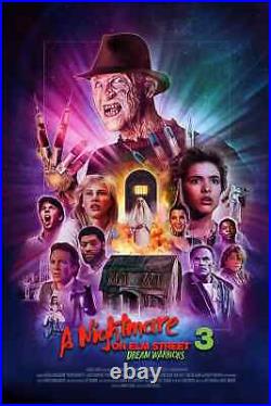 A Nightmare on Elm Street 3 Rich Davies Movie Poster Giclee Print 16x24 Mondo