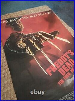 A Nightmare on Elm Street 6 Freddy's Dead Original Movie Poster 39'x27