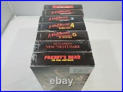 A Nightmare on Elm Street Collection VHS (1999) 7-Tape Set NEW ALL SEALED