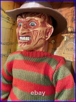 A Nightmare on Elm Street Freddy Krueger Talking Figure Vintage Horror 80s 1980s