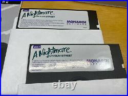 A Nightmare on Elm Street Monarch Computer Game Freddy RARE IBM Tandy DOS