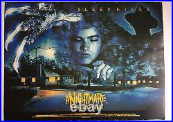 A Nightmare on Elm Street UK Quad size poster 1985 from Palace offices card