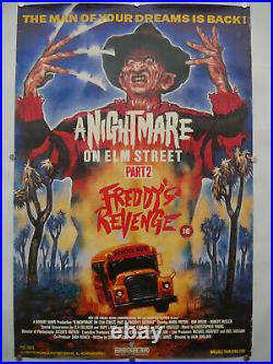 A NIGHTMARE ON ELM STREET Movie Poster 80s Horror 27x40 Size Print ~ FREDDY 