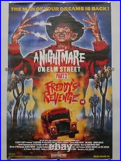 A nightmare on elm street 2 (1986) ROLLED uk video shop promo film poster