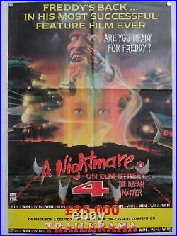 A nightmare on elm street 4 uk video shop film poster
