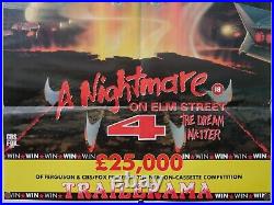 A nightmare on elm street 4 uk video shop film poster
