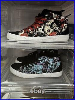 Akedo Friday 13th & Freddy Krueger Nightmare Elm Street Canvas Shoes Size UK10