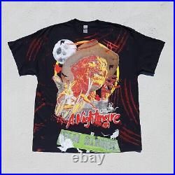 BackStock Co Nightmare On Elm Street Freddy Krueger Shirt 2XL Horror AOP Tee