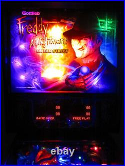 FREDDY NIGHTMARE on ELM STREET Pinball Machine GOTTLIEB 1994 (LED & Excellent)