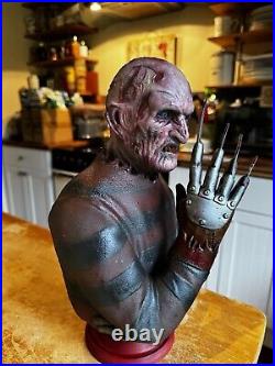 Freddy Krueger Deluxe Bust Hand painted Halloween Special edition