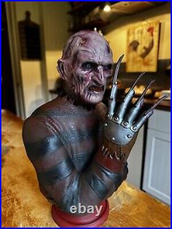 Freddy Krueger Deluxe Bust Hand painted Halloween Special edition