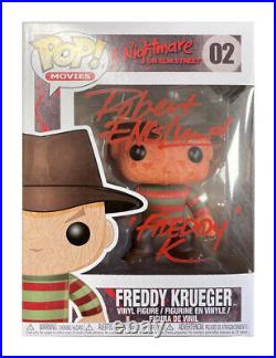 Freddy Krueger Funko Pop Signed by Robert Englund 100% Authentic With COA