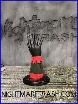 Freddy Krueger Glove Stand Display with Sweater A Nightmare On Elm Street Prop