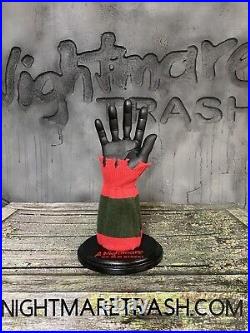 Freddy Krueger Glove Stand Display with Sweater A Nightmare On Elm Street Prop