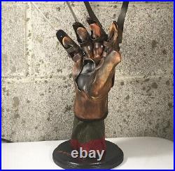 Freddy Krueger Glove Stand Display with Sweater A Nightmare On Elm Street Prop