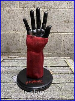 Freddy Krueger Glove Stand Display with Sweater A Nightmare On Elm Street Prop