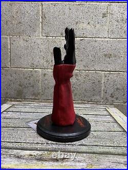 Freddy Krueger Glove Stand Display with Sweater A Nightmare On Elm Street Prop