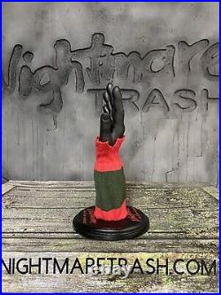 Freddy Krueger Glove Stand Display with Sweater A Nightmare On Elm Street Prop