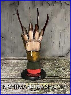 Freddy Krueger Glove Stand Display with Sweater A Nightmare On Elm Street Prop