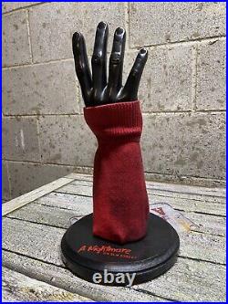 Freddy Krueger Glove Stand Display with Sweater A Nightmare On Elm Street Prop