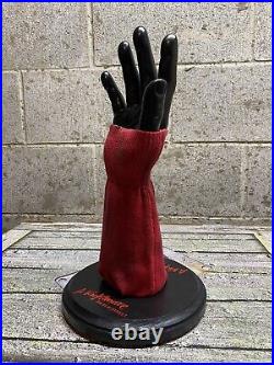 Freddy Krueger Glove Stand Display with Sweater A Nightmare On Elm Street Prop