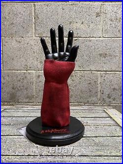 Freddy Krueger Glove Stand Display with Sweater A Nightmare On Elm Street Prop