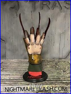 Freddy Krueger Glove Stand Display with Sweater A Nightmare On Elm Street Prop