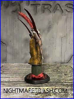 Freddy Krueger Glove Stand Display with Sweater A Nightmare On Elm Street Prop