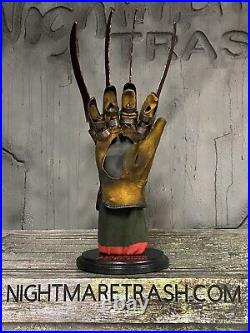 Freddy Krueger Glove Stand Display with Sweater A Nightmare On Elm Street Prop