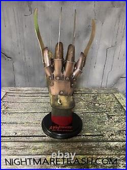 Freddy Krueger Glove Stand Display with Sweater A Nightmare On Elm Street Prop